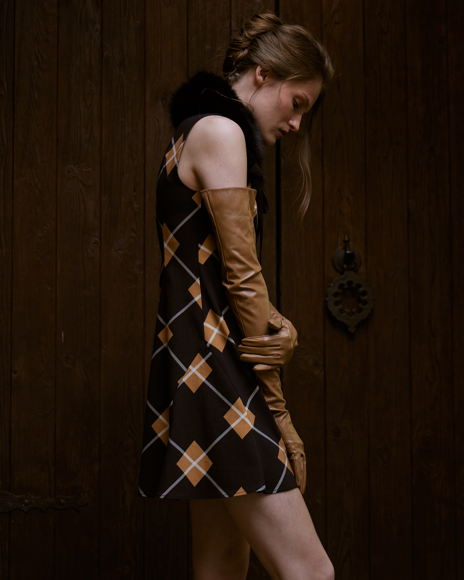 Платье в клетку