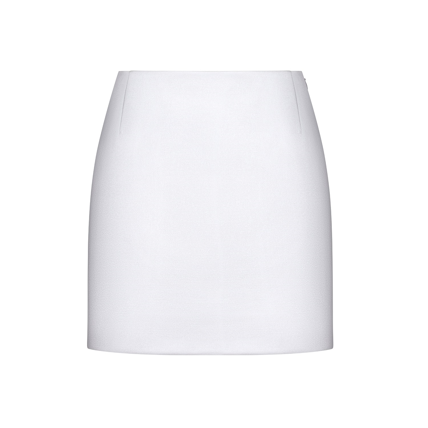 Юбка атласная серебро