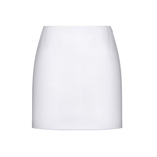 Юбка атласная серебро