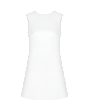 Платье с открытой спиной белое