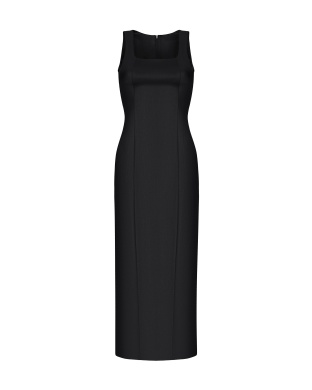 Платье черное шерсть