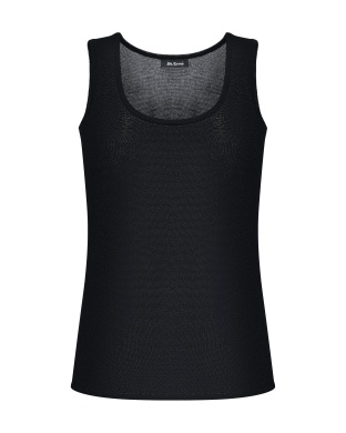 Топ трикотажный черный