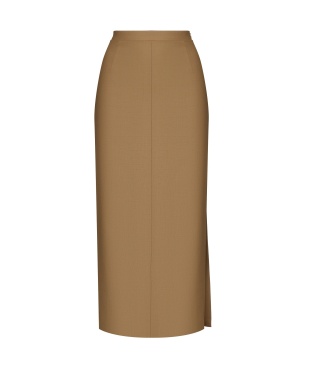 Юбка прямая с боковым разрезом