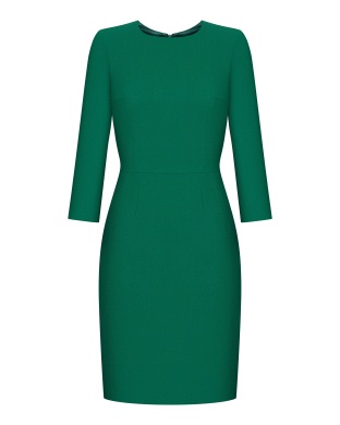 Классическое платье зеленое