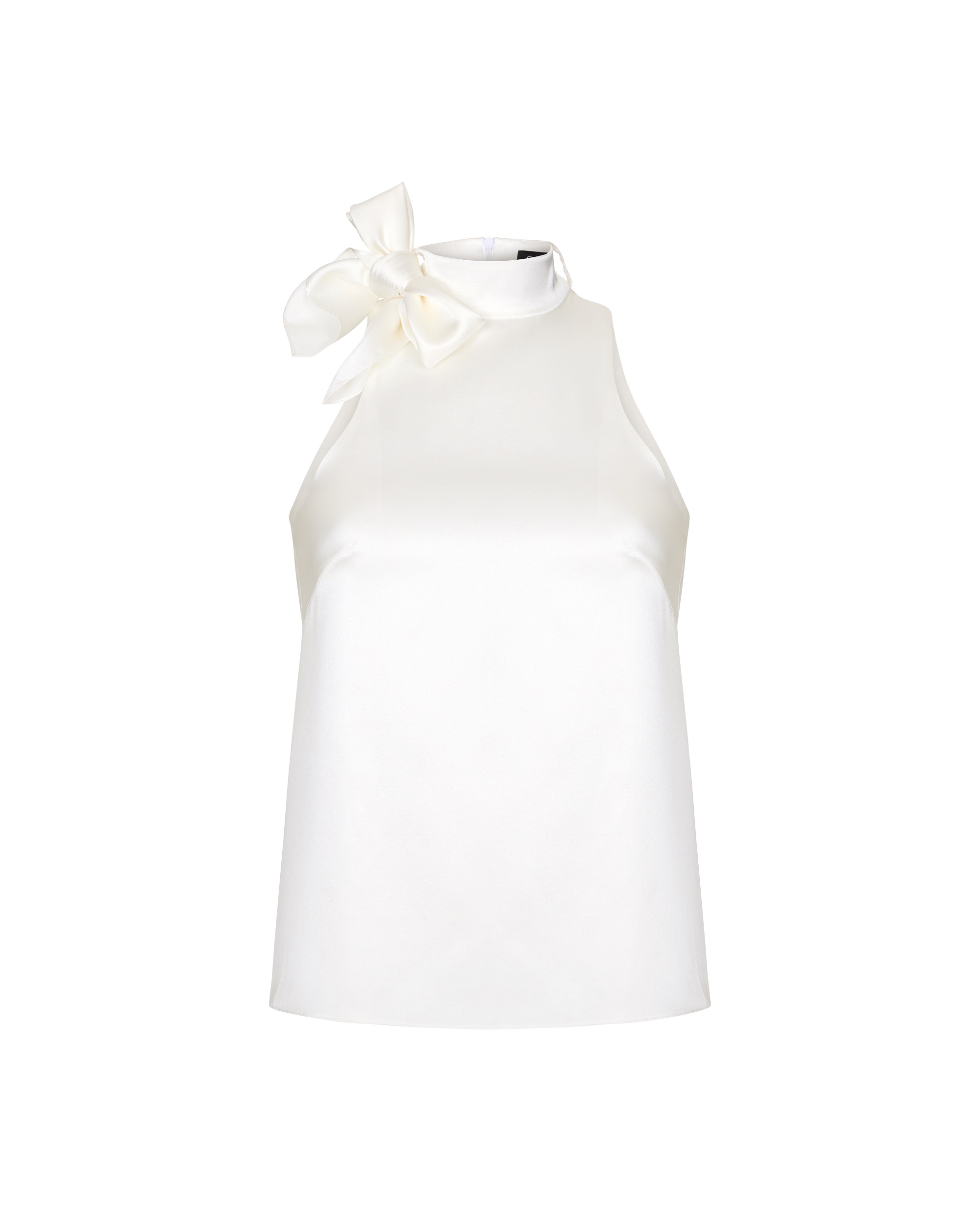 Белый топ халтер