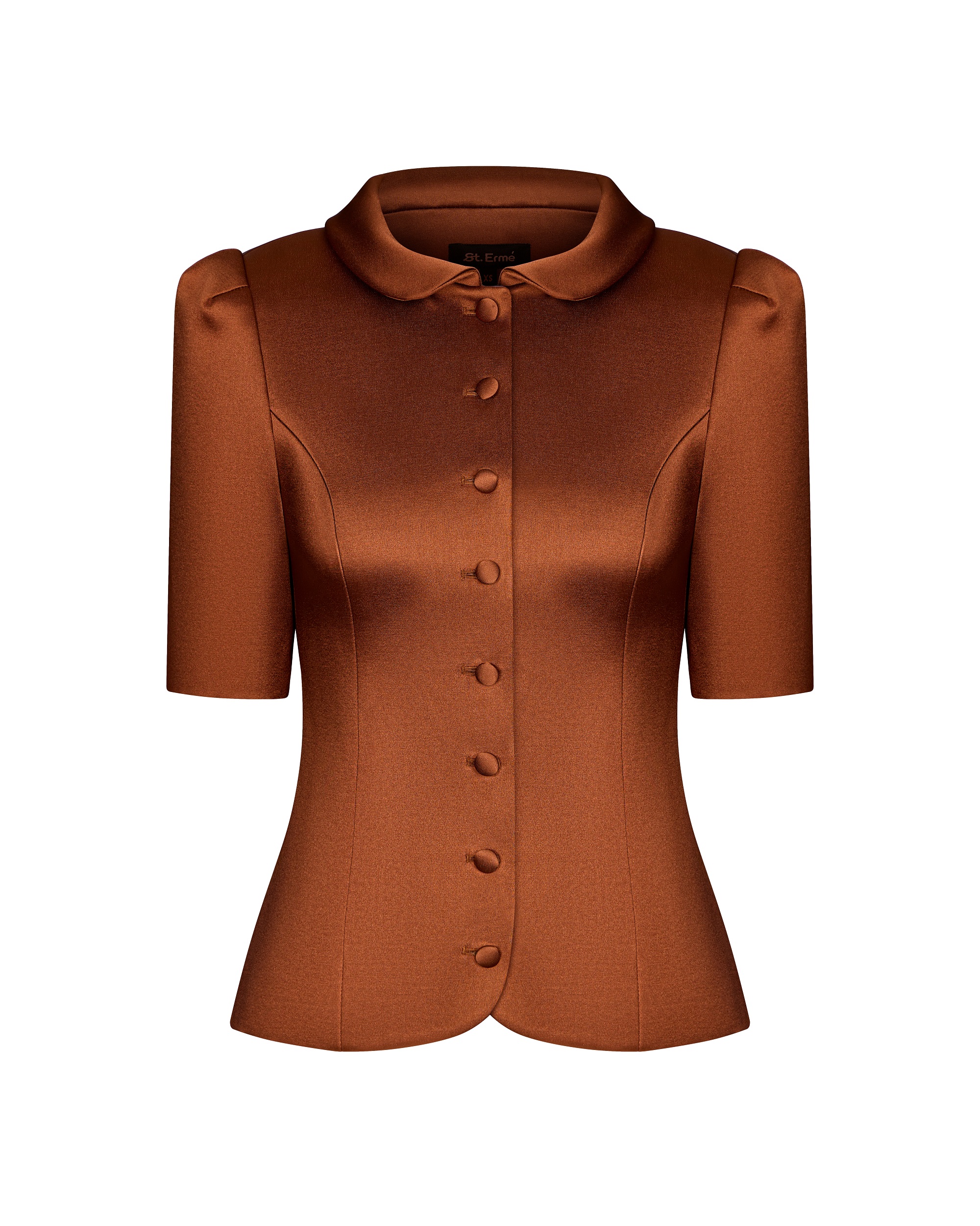 Жакет атласный карамель