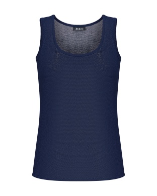 Топ трикотажный синий